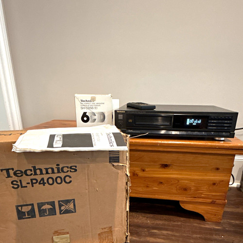 Technics p400c disc cd - sl-p400c, 6-disc
